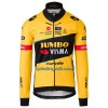Cykeltøj Langærmet + Bib Cykelbukser 2023 Jumbo-Visma Gul Sort